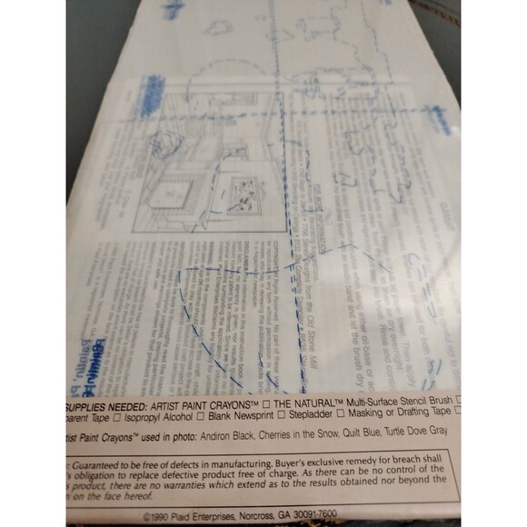 Vintage 1990 Stencil Decor Pre-Cut Wall Stencils #26619 Painting Pandas Nursery - Picture 8 of 9